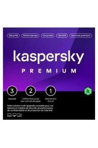 Antivirus KASPERSKY PREMIUM SLIM SIERRA MAG - 3 POSTES - 1AN