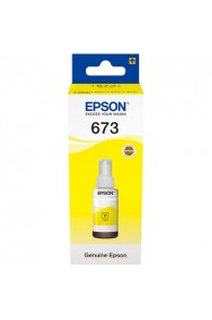 Bouteille D'encre EPSON EcoTank T673 Jaune - Original