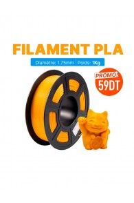 Filament PLA 1.75mm  1KG Jaune pour imprimante 3D