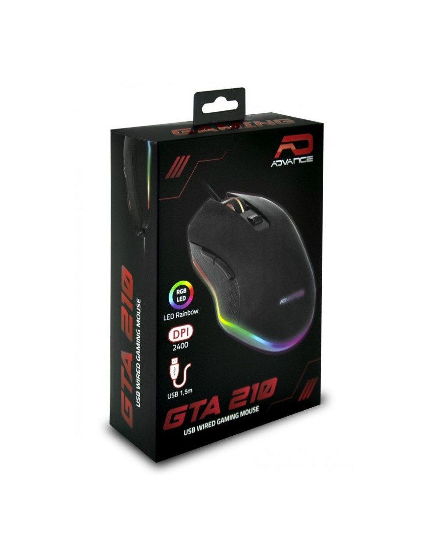 Souris Gaming ADVANCE GTA210 LED RAINBOW -Tunisie-Sousse