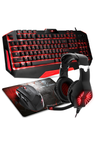 Pack Clavier-Souris-Tapis-Casque Spirit Of Gamer - MKH3