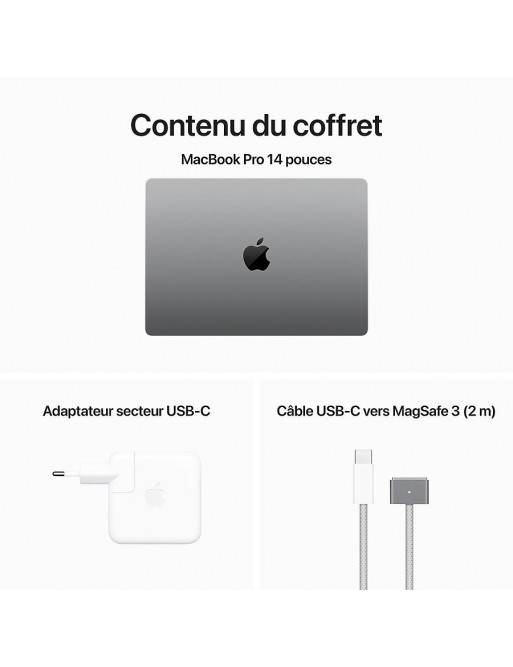 MacBook Pro 16" Apple M3 Pro chip with 12 core CPU and 18 core GPU 18GB 512GB SSD - Space Black - tunisie-sousse