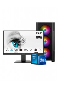 Pc De Bureau  I3 10ème Gén.- 8Go - 1To SSD + Ecran MSI 24 Pouces-tunisie-sousse