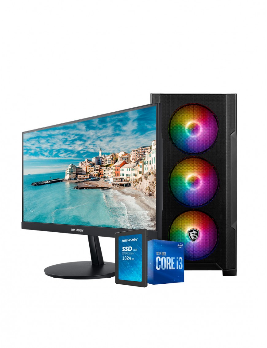 De Bureau I3 10ème Gén.- 8Go - 1To SSD + Ecran HIKVISION 22 Pouces-tunisie-sousse