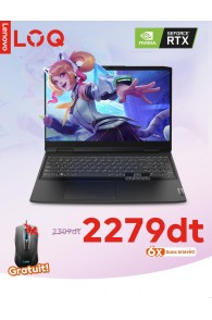 Pc Portable LENOVO LOQ 15IRH8 i5 12ème Gén.- 24Go - 512Go SSD - RTX 2050