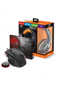 Combo S.O.G Gaming 3en1 : PRO-M3 Souris & Tapis souris + Micro-Casque PRO-H3