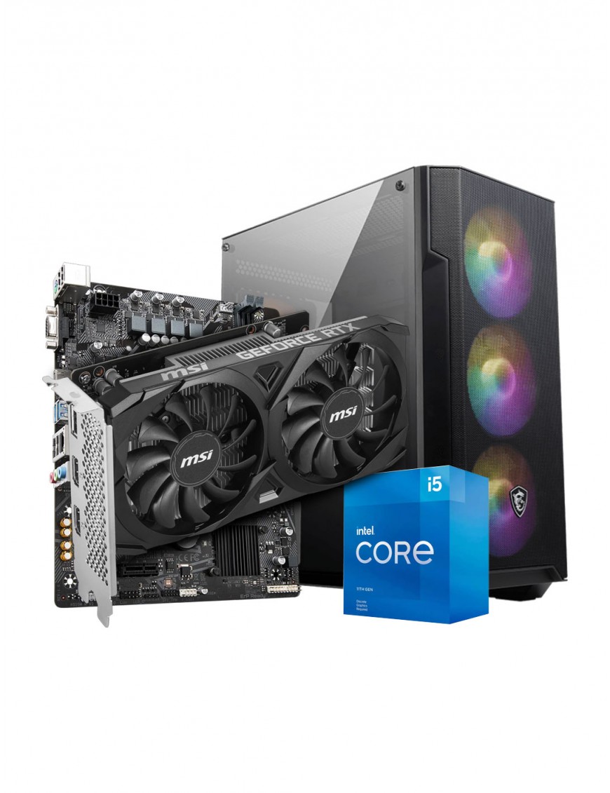Pc de Bureau Gamer i5 11è Gén 16Go MSI RTX 3050 VENTUS 2X 6G OC -tunisie-sousse