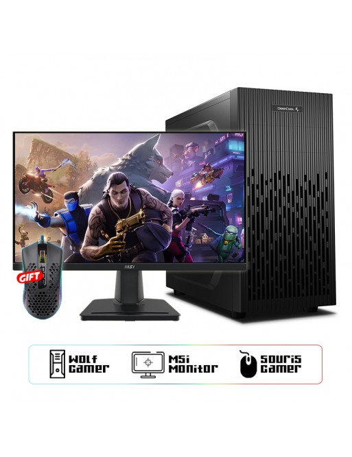 Pack Gamer Wolf II AMD R.5-3600X - 16Go - RTX3050-tunisie-sousse