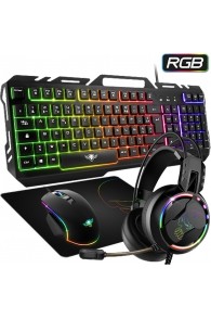 Pack Clavier, Casque, Souris et Tapis SPIRIT OF GAMER PRO-MKH5
