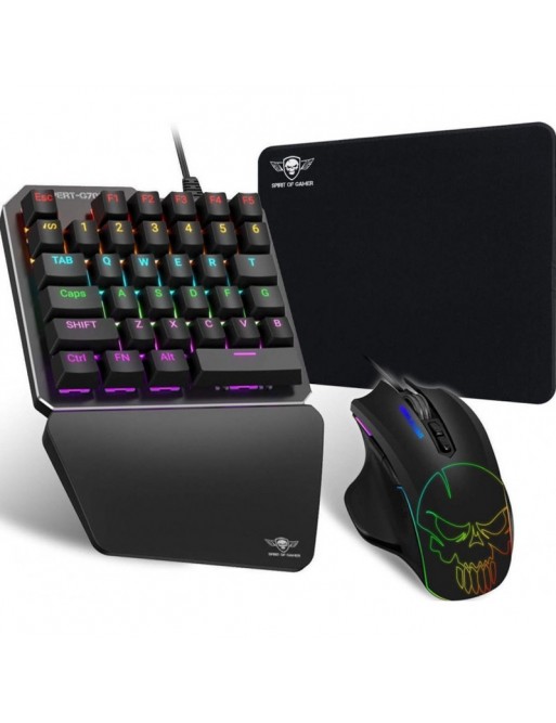 Pack clavier azerty, souris sans fil et Tapis de souris gamer - Elite- Combo