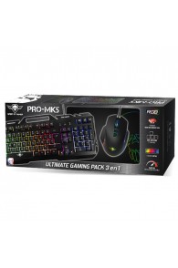 Pack Clavier, souris et tapis PRO-MK3 Spirit of Gamer - Rétro