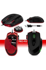 Pack Souris Gamer PRO-M3 RGB + Tapis souris S-PM3RGB - Tunisie