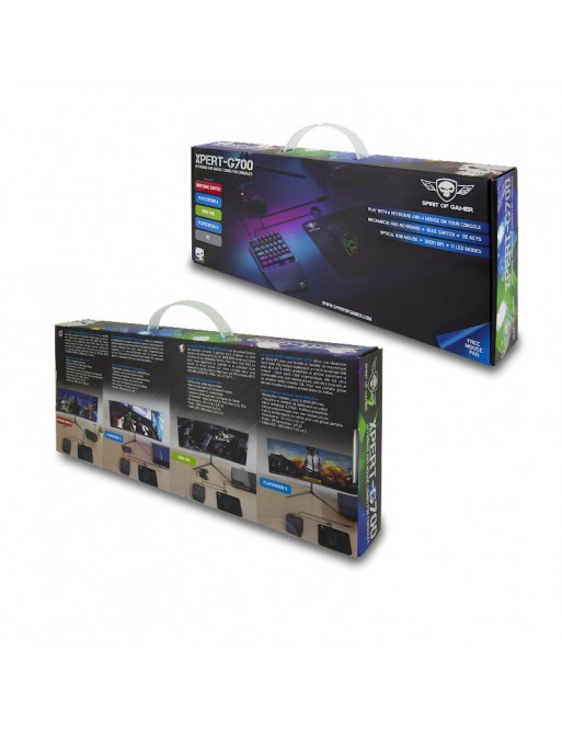 Pack Gaming SPIRIT OF GAMER XPERT-G700: Clavier Mécanique + Souris + Tapis-tunisie-sousse