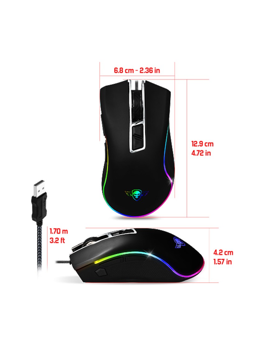 Souris SPIRIT OF GAMER PRO-M6 - Gaming-tunisie-sousse