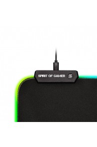 Spirit Of Gamer - Tapis de souris RGB Darkskull avec Hub USB (XXXL)