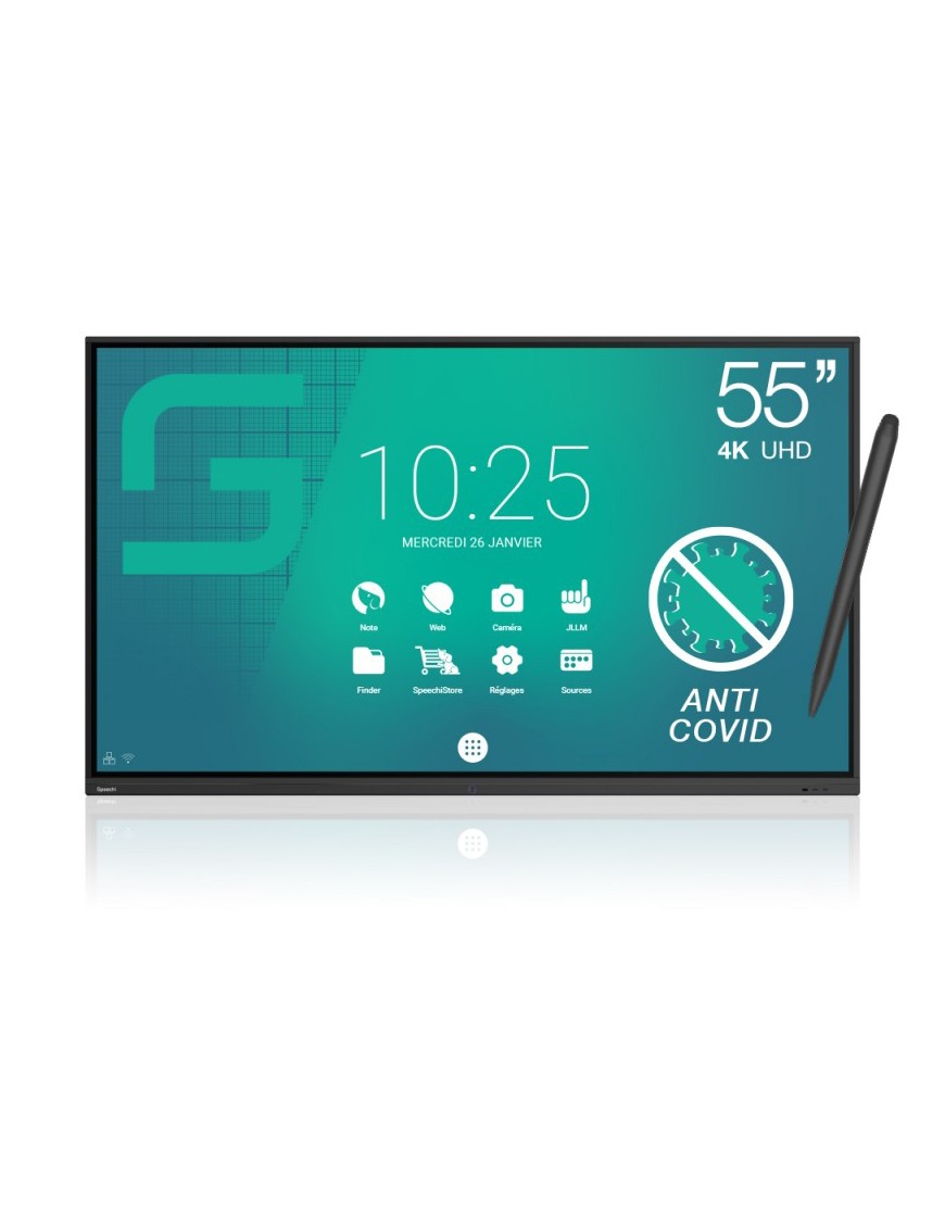Ecran Interactif SpeechiTouch 55" - 4K - SuperGlass - Anti-Germes-tunisie-sousse