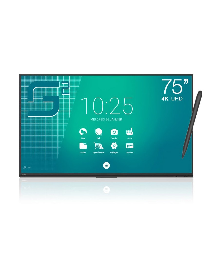 Ecran Interactif SpeechiTouch 75" - 4K - Haute Précision - SuperGlass 2 - Android 9-tunisie-sousse