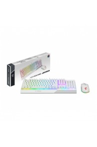 Pack Gamer Sans Fil Clavier Semi Mécanique + Souris SOG ULT600 RGB Blanc