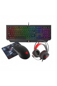 Pack 4en1 Clavier + Souris + Casque + Tapis GENESIS Cobalt 330 - Gaming