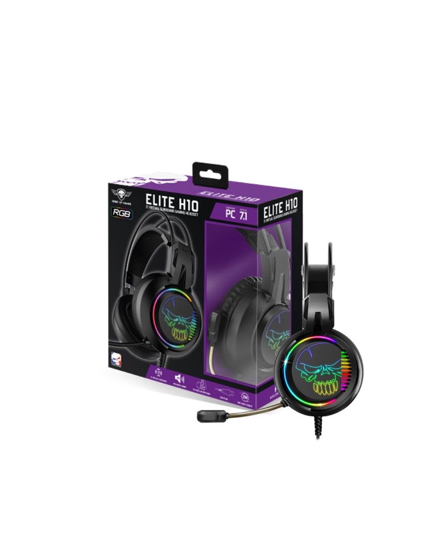 Micro Casque Gamer Filaire SPIRIT OF GAMER MIC-PH7 RGB - Noir