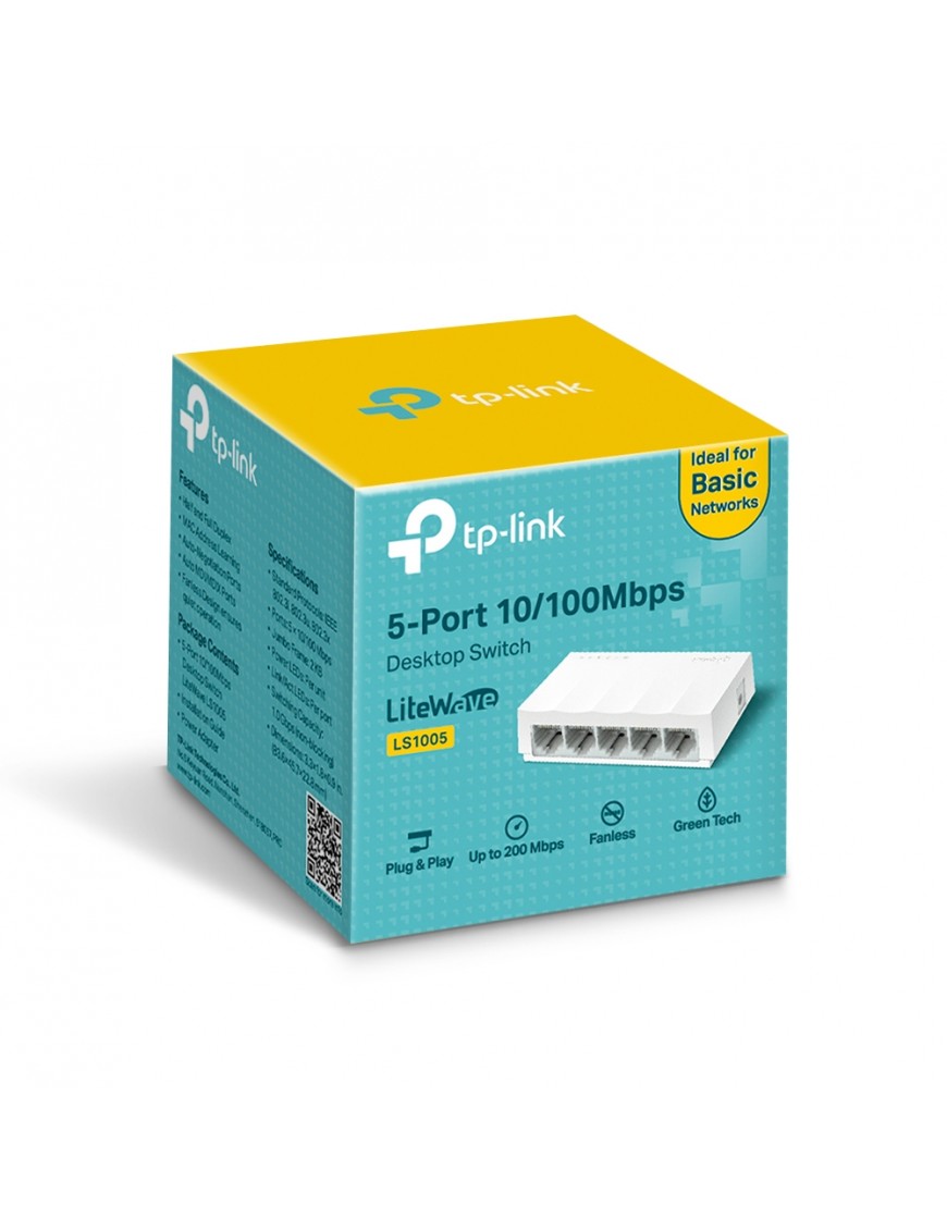 Switch De Bureau TP-LINK LS1005 5 Ports 10/100 Mbps-tunisie-sousse