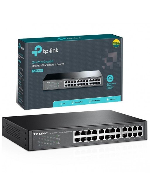 Switch de Bureau TP-Link TL-SG1024DE 24 Ports Gigabit - 10/100/1000 Mbps Tunisie - Sousse